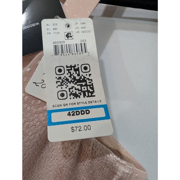 Wacoal 855303 Bra Back Smoothing Full Coverage Underwire Blush Pink 42DDD NWT - Picture 4 of 10